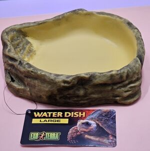 Large Reptile Water Dish - Tan